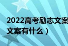 2022高考勵(lì)志文案（2022適合在高考前發(fā)的文案有什么）