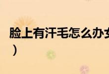 臉上有汗毛怎么辦女生（臉上有汗毛怎么去除）