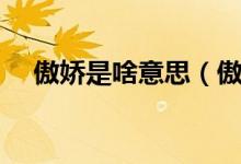 傲嬌是啥意思（傲嬌表里不一的代名詞）