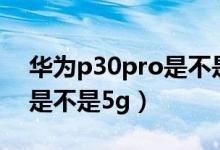 華為p30pro是不是三星屏幕（華為p30pro是不是5g）