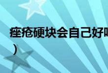 痤瘡硬塊會(huì)自己好嗎（痤瘡硬塊會(huì)自己消失嗎）