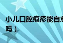 小兒口腔皰疹能自愈嗎（小兒口腔皰疹能自愈嗎）