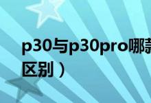 p30與p30pro哪款更好（p30與p30pro的區(qū)別）