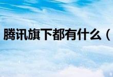 騰訊旗下都有什么（騰訊旗下都有什么軟件）
