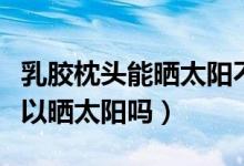 乳膠枕頭能曬太陽不（橡膠枕頭和乳膠枕頭可以曬太陽嗎）