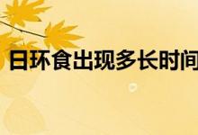 日環(huán)食出現(xiàn)多長時間（出現(xiàn)時間是4分33秒）