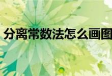 分離常數(shù)法怎么畫圖（分離常數(shù)法怎樣分離）