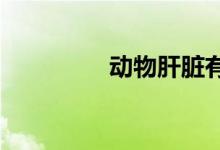 動物肝臟有什么營養(yǎng)價值