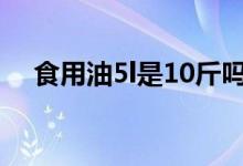 食用油5l是10斤嗎（食用油5l是多少斤）