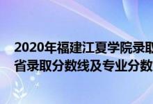 2020年福建江夏學(xué)院錄取分?jǐn)?shù)線（福建江夏學(xué)院2021年各省錄取分?jǐn)?shù)線及專業(yè)分?jǐn)?shù)線）