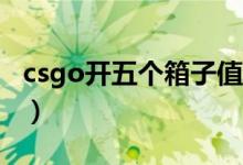 csgo開五個(gè)箱子值嗎（5e打csgo會給箱子嗎）