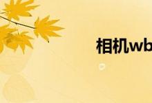 相機wb是什么意思