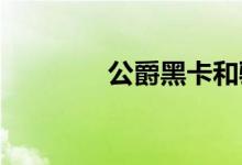 公爵黑卡和騎士卡有啥不同