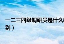 一二三四級調(diào)研員是什么級別（一二三四級調(diào)研員是什么級別）