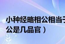 小種經(jīng)略相公相當(dāng)于現(xiàn)在的啥官（老種經(jīng)略相公是幾品官）