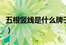 五根豎線是什么牌子的車（五根豎線是什么車）