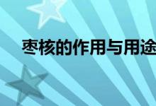棗核的作用與用途（棗核的功效與作用）