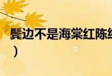 鬢邊不是海棠紅陳紉香結局（什么時候出現的）