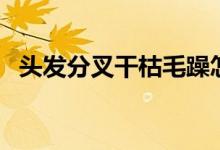 頭發(fā)分叉干枯毛躁怎么辦（頭發(fā)分叉原因）