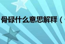 骨碌什么意思解釋（骨碌的意思 骨碌的含義）