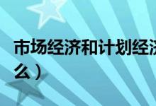 市場經(jīng)濟(jì)和計(jì)劃經(jīng)濟(jì)的區(qū)別（二者的不同是什么）