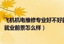 飛機機電維修專業(yè)好不好就業(yè)（2022飛機機電設(shè)備維修專業(yè)就業(yè)前景怎么樣）