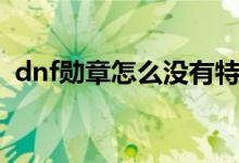 dnf勛章怎么沒有特效（dnf勛章怎么強(qiáng)化）