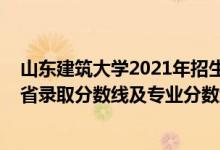 山東建筑大學(xué)2021年招生分數(shù)線（山東建筑大學(xué)2021年各省錄取分數(shù)線及專業(yè)分數(shù)線）