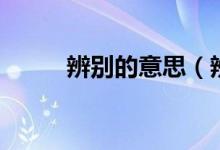 辨別的意思（辨別的意思是什么）