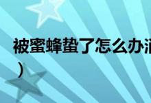 被蜜蜂蟄了怎么辦消腫止痛（情況嚴重怎么辦）