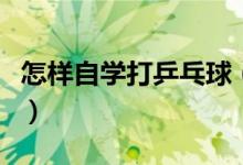 怎樣自學(xué)打乒乓球（初學(xué)者如何學(xué)習(xí)打乒乓球）