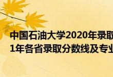 中國石油大學(xué)2020年錄取分?jǐn)?shù)線（中國石油大學(xué)(北京)2021年各省錄取分?jǐn)?shù)線及專業(yè)分?jǐn)?shù)線）