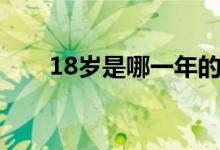 18歲是哪一年的人（18歲是什么梗）