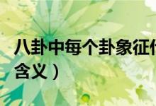 八卦中每個(gè)卦象征什么（八卦中的八個(gè)卦象的含義）