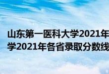 山東第一醫(yī)科大學(xué)2021年預(yù)估錄取分數(shù)線（山東第一醫(yī)科大學(xué)2021年各省錄取分數(shù)線及專業(yè)分數(shù)線）