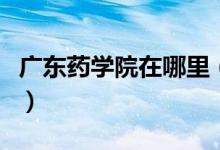 廣東藥學(xué)院在哪里（廣東藥學(xué)院是什么類學(xué)校）