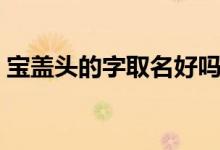 寶蓋頭的字取名好嗎（寶蓋頭的字取名女孩）