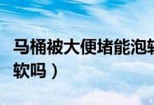 馬桶被大便堵能泡軟嗎（屎太硬堵住馬桶能泡軟嗎）