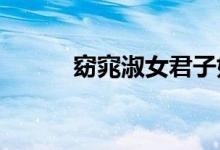 窈窕淑女君子好逑全文出自哪里