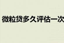 微粒貸多久評估一次（微粒貸多久評估一次）