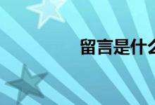 留言是什么意思大老板？