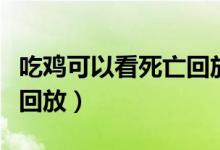 吃雞可以看死亡回放嗎（手游吃雞怎么看死亡回放）