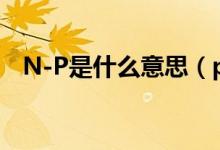N-P是什么意思（p/n是指是什么意思?。?class=