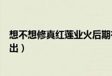 想不想修真紅蓮業(yè)火后期有什么用（想不想修真紅蓮業(yè)火哪出）
