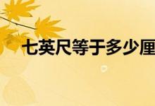 七英尺等于多少厘米（七英尺等于幾米）