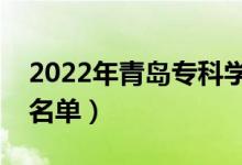 2022年青島?？茖W(xué)校有哪些（最新高職院校名單）