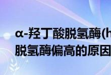 α-羥丁酸脫氫酶(hbdh)偏高（hbdh羥丁酸脫氫酶偏高的原因）