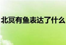 北冥有魚表達(dá)了什么（北冥有魚 在暗示什么）