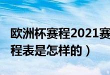 歐洲杯賽程2021賽程表（歐洲杯賽程2021賽程表是怎樣的）