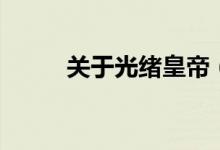 關于光緒皇帝（關于光緒的小說）